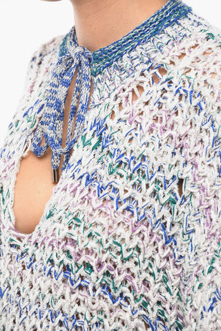 Cut-Out Detail ANDREA Lurex Sweater