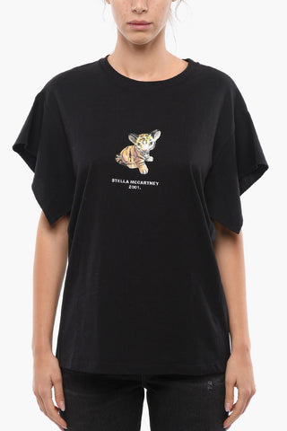 Printed TIGER T-shirt with Embroidered Logo