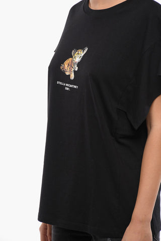 Printed TIGER T-shirt with Embroidered Logo