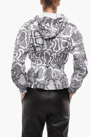 ADIDAS Sports Windbreaker with Snake Print