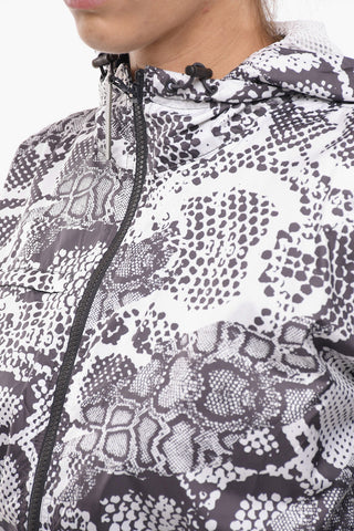 ADIDAS Sports Windbreaker with Snake Print