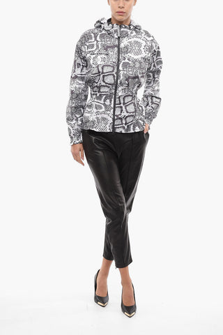 ADIDAS Sports Windbreaker with Snake Print
