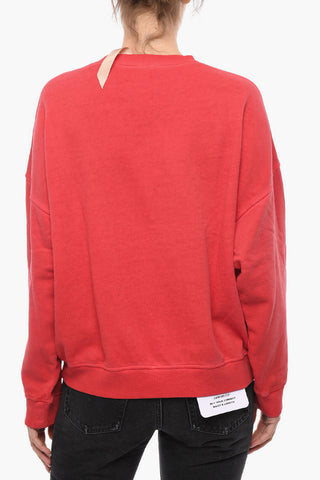 Crew Neck Fleece Cotton Oversized Sweatshirt