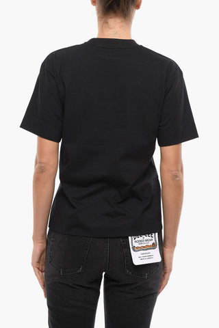 Contrast Prints Crew-Neck T-shirt
