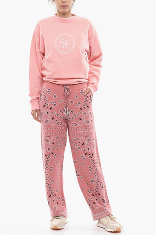 Paisley Patterned Wool Blend Sweatpants