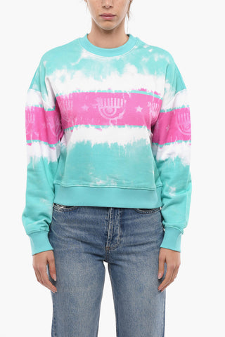 Crew Neck SHADE LOGOMANIA Tie Dye Sweatshirt