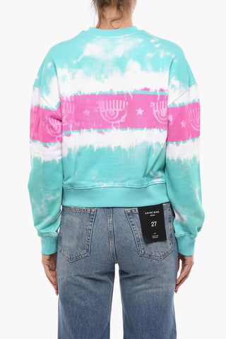Crew Neck SHADE LOGOMANIA Tie Dye Sweatshirt
