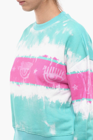 Crew Neck SHADE LOGOMANIA Tie Dye Sweatshirt