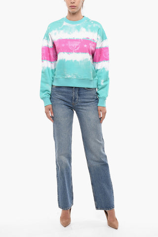 Crew Neck SHADE LOGOMANIA Tie Dye Sweatshirt