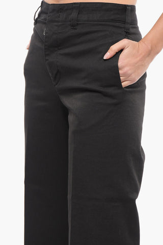 Chino-Hose im Cropped Fit mit Gürtelschlaufen