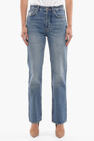 High Waist Straight Fit KAT Jeans 21cm