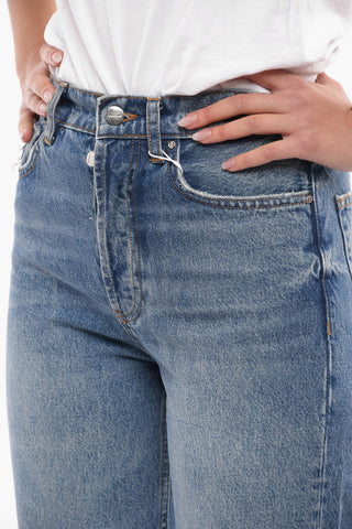 High Waist Straight Fit KAT Jeans 21cm