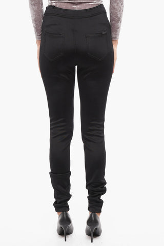 Pantaloni Skinny Fit con Tasche a Toppa