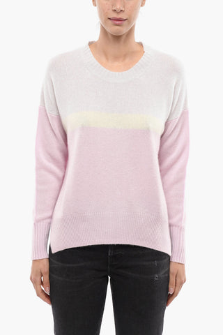 Cashmere Sweater with Striped Pattern