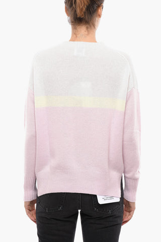 Cashmere Sweater with Striped Pattern