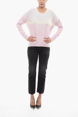 Cashmere Sweater with Striped Pattern