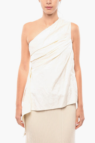 One-shoulder Top With draping