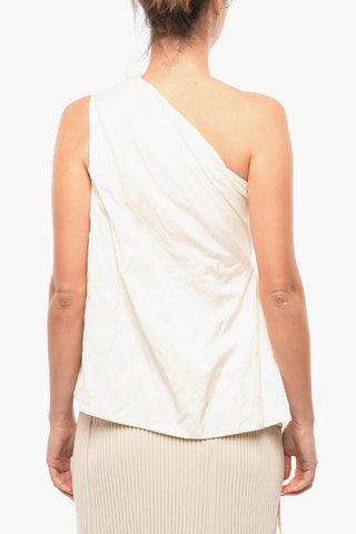 One-shoulder Top With draping
