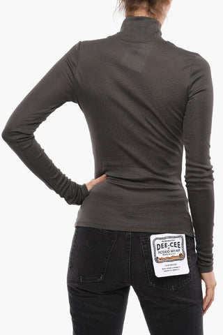 Maglia a Collo Alto in Cotone Leggero 