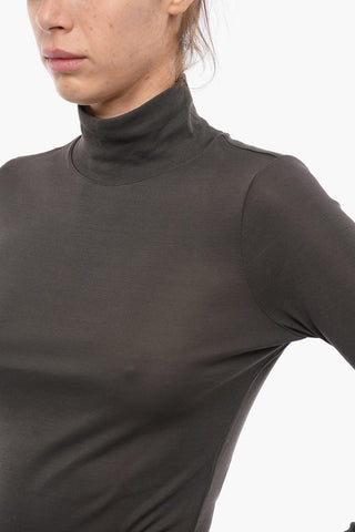 Maglia a Collo Alto in Cotone Leggero 