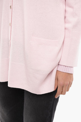Cashmere Oversized Cardigan with 3/4 Sleeves