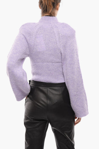 Wool Blend ROSEMARY Cropped Cardigan
