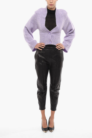 Wool Blend ROSEMARY Cropped Cardigan