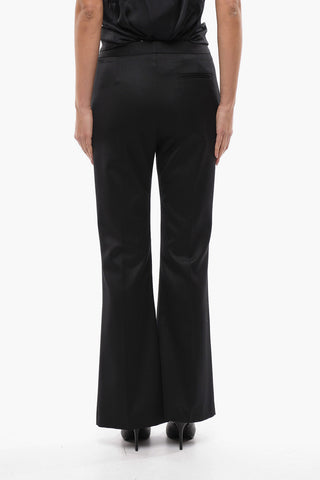 Flared MARK Trousers with Crystal Application