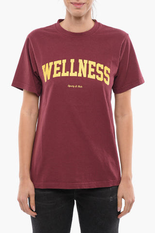 Crew Neck WELLNESS Cotton T-Shirt