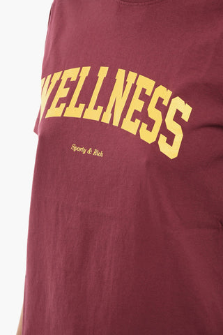 Crew Neck WELLNESS Cotton T-Shirt