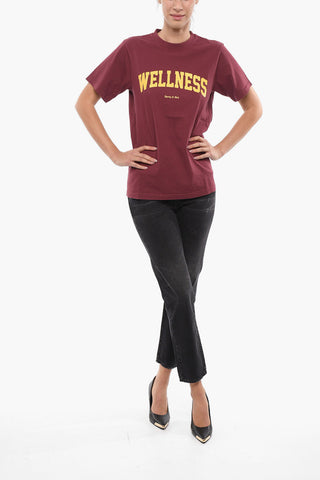 Crew Neck WELLNESS Cotton T-Shirt