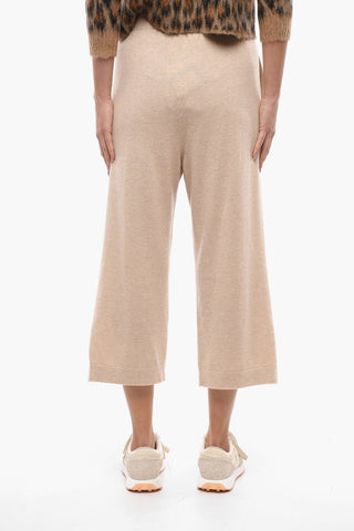 TERRA Cashmere Cropped Fit Pants with Contrasting Bands