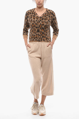 TERRA Cashmere Cropped Fit Pants with Contrasting Bands