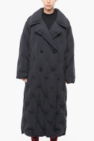 Double-breasted Oversized Fit Quilted Coat