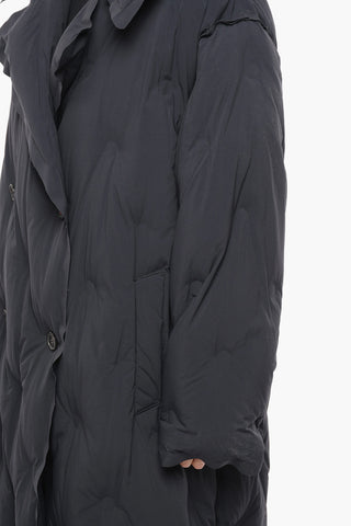 Double-breasted Oversized Fit Quilted Coat