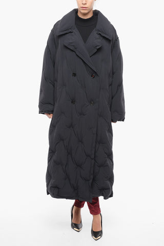 Double-breasted Oversized Fit Quilted Coat