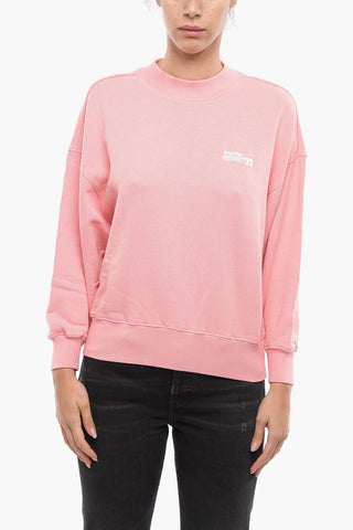 OPEN 22 Brushed Cotton Crew-neck Sweatshirt with Contrasting Detail