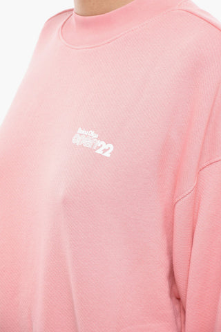 OPEN 22 Brushed Cotton Crew-neck Sweatshirt with Contrasting Detail