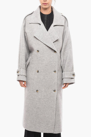 Back Drawstring SHAMALI Double-breasted Coat