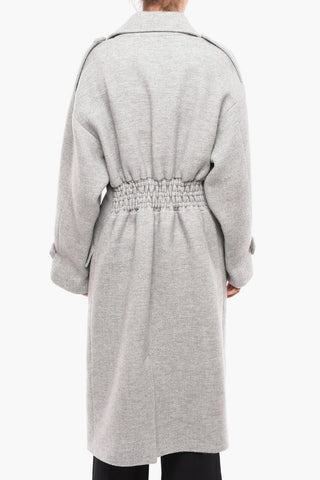 Back Drawstring SHAMALI Double-breasted Coat