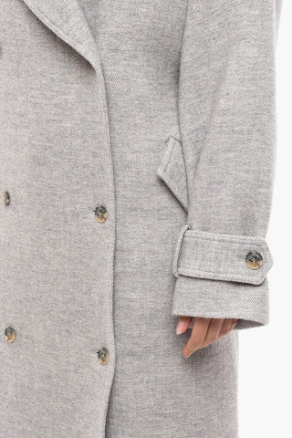 Back Drawstring SHAMALI Double-breasted Coat