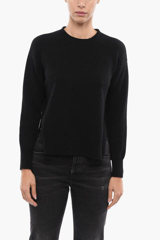 Cashmere Blend Sweater with Cuffs