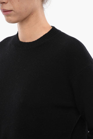 Cashmere Blend Sweater with Cuffs