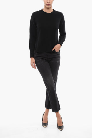 Cashmere Blend Sweater with Cuffs
