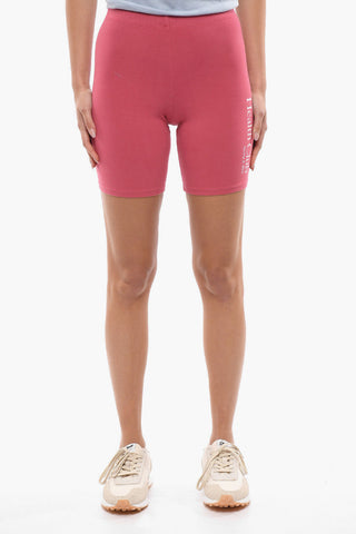 Shorts in Cotone Stretch con Elastico in Vita