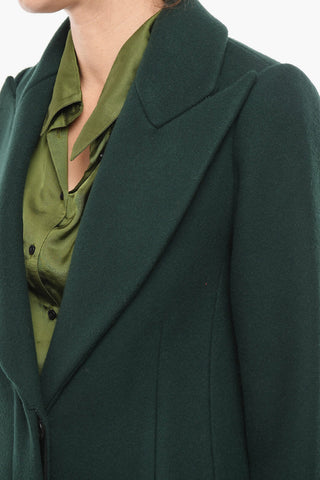Cappotto a 3 Tasche in Lana Vergine con Rever a Lancia