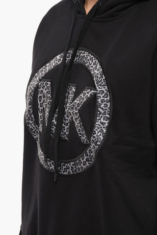 Animal Logo Fleece Cotton Blend Hoodie