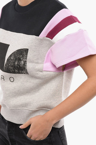 Printed Logo LEBAY Short-sleeved Sweatshirt