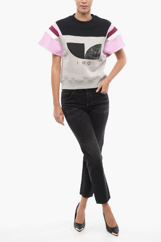 Printed Logo LEBAY Short-sleeved Sweatshirt