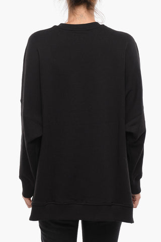 Crew Neck EYE STAR Fleece Cotton Oversized Sweatshirt